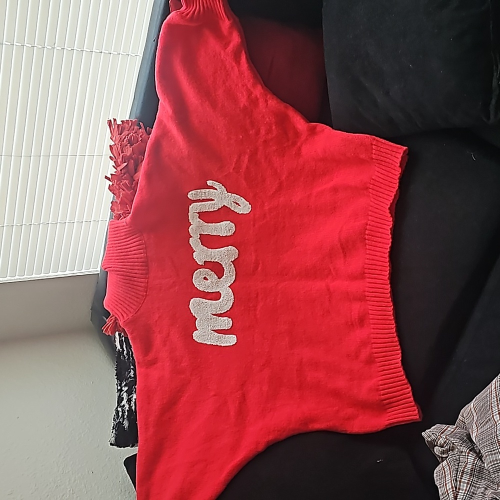 Plus, size red christmas  sweater